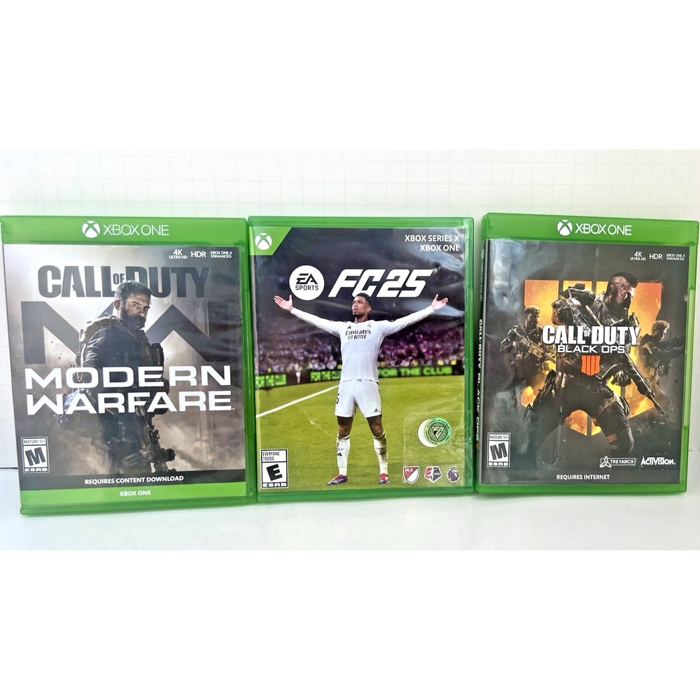 Xbox One Game Lot COD Modern Warfare Black Ops FC25 Tested Complete